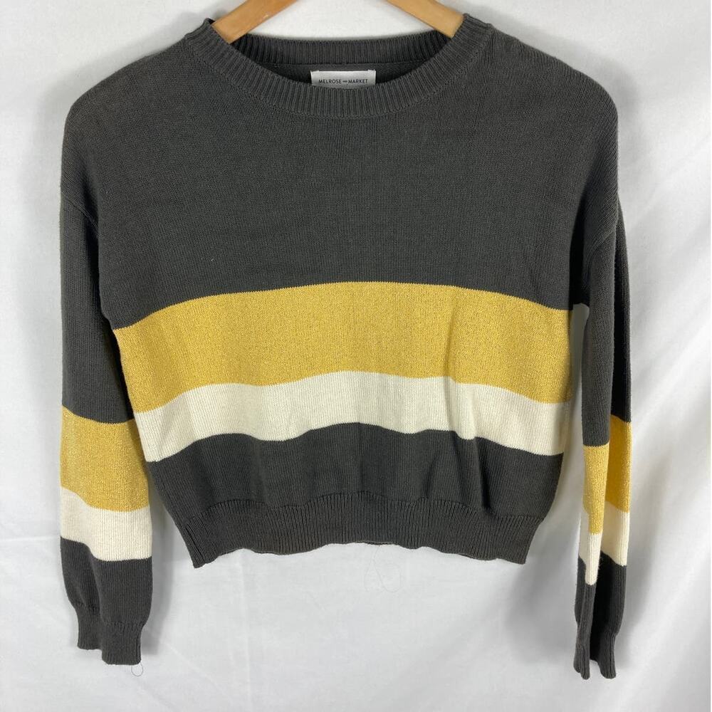 NWT Melrose and Market Girls Stripe Knit Sweater Size Medium 8/10